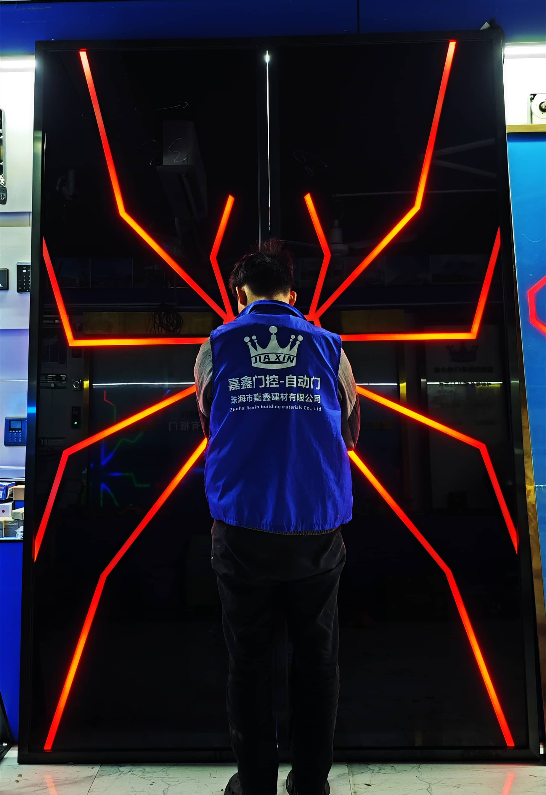 火锅店网红手掌平开门