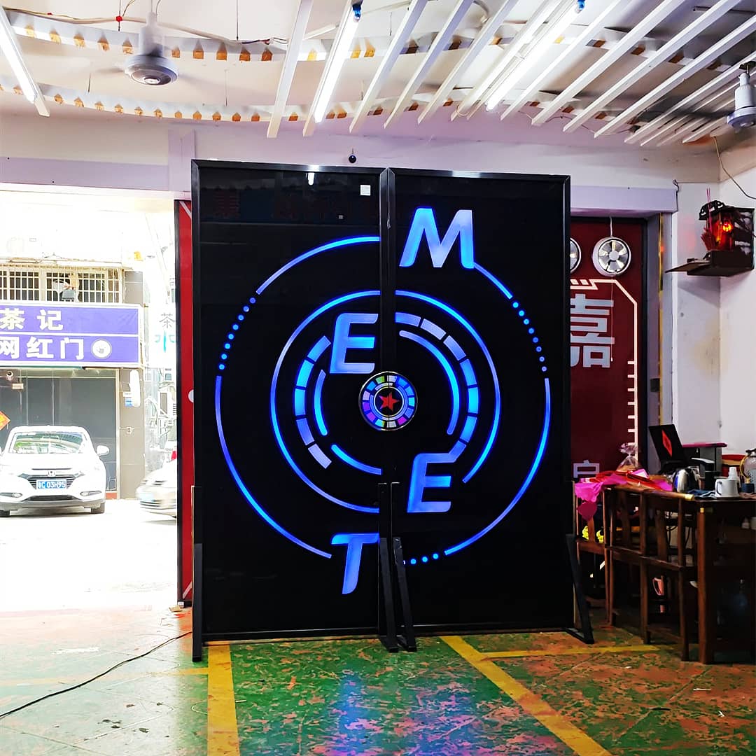 网红门 音乐餐厅掌纹幻彩门